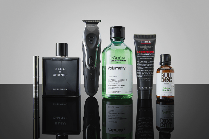 Men’s grooming products